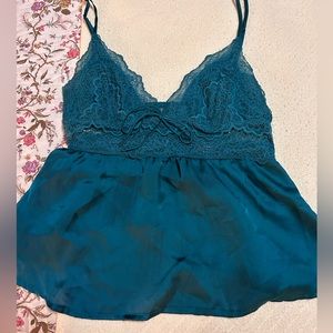 Victoria’s Secret Turquoise Lace Top